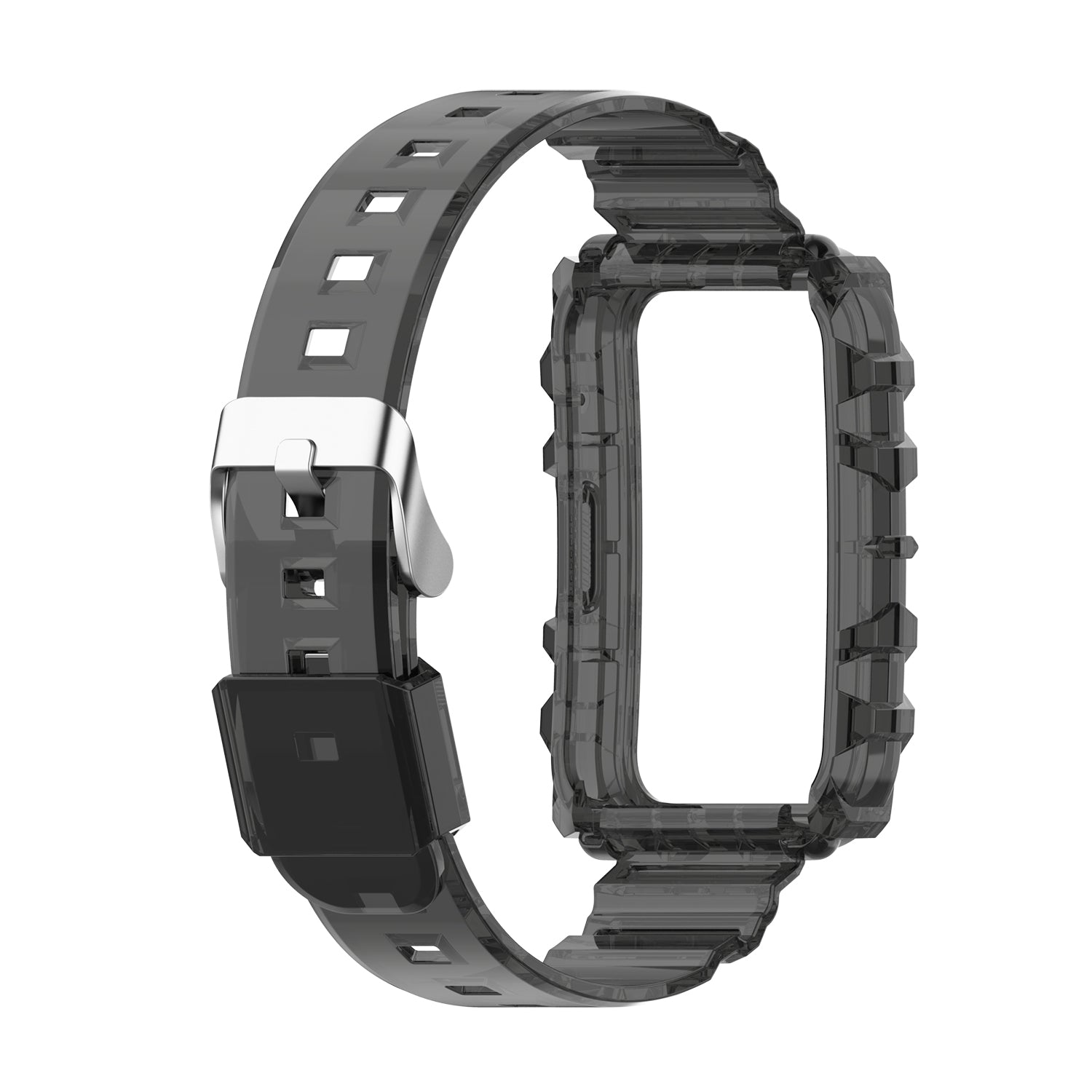 Transparent TPU Integrated Smart Watch Band Wrist Strap Frame for Huawei Watch Fit Fit 2 Fit New One Size Transparent TPU Integrated Smart Watch Band Wrist Strap Frame for Huawei Watch Fit Fit 2 Fit New One Size